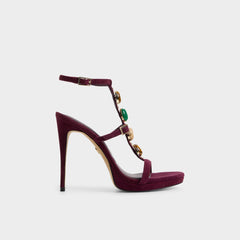 Opalia in Bordo - Strappy heeled sandal, Platform