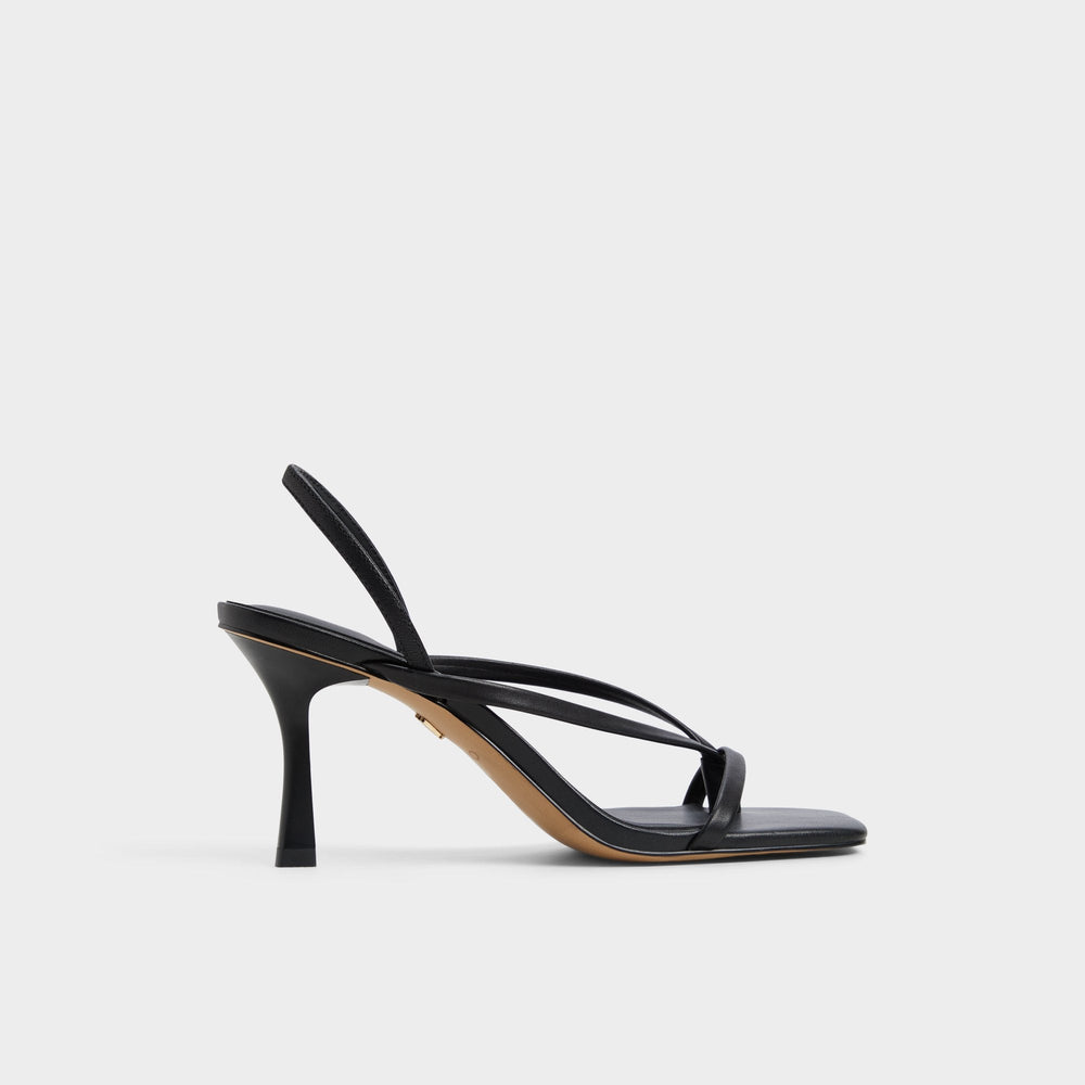 Riva Other Black Women's Strappy sandals - Sling back heeled sandal, Stiletto heel