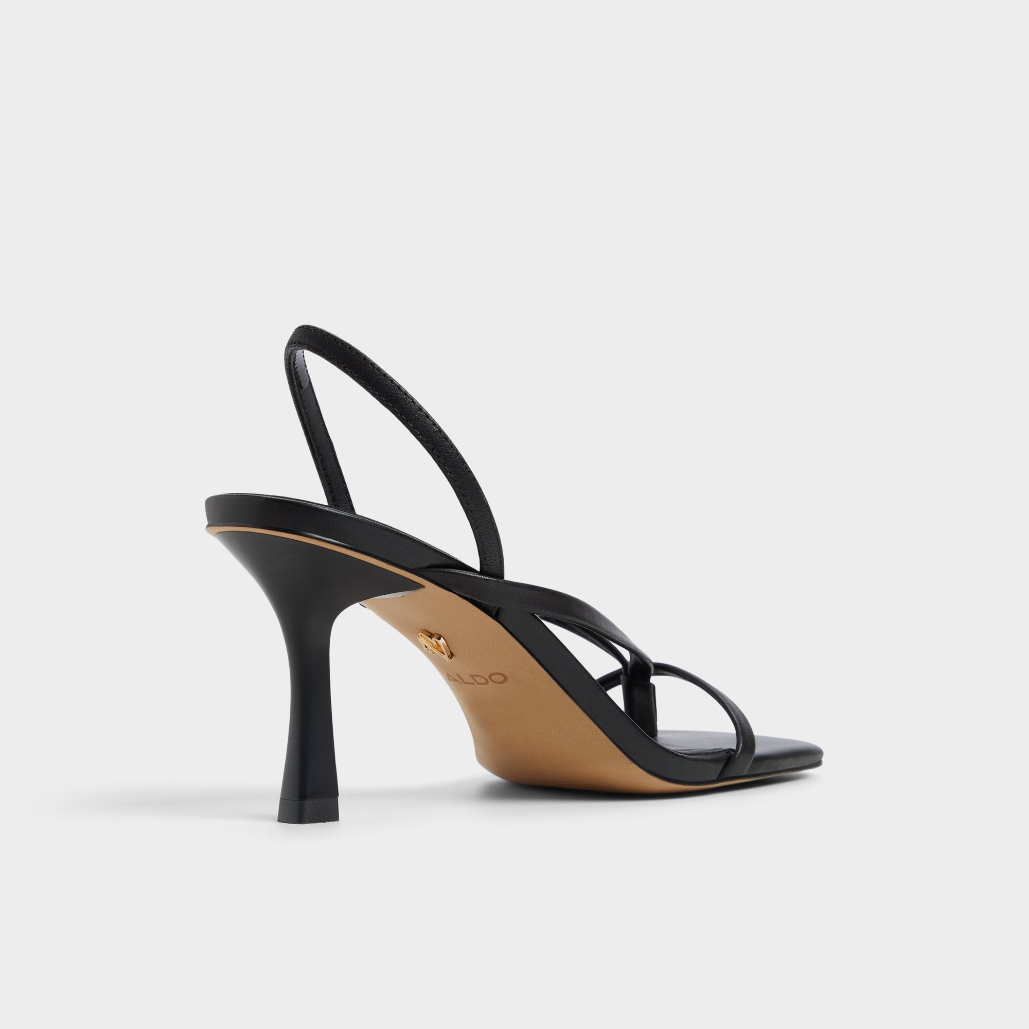 Riva Other Black Women's Strappy sandals - Sling back heeled sandal, Stiletto heel