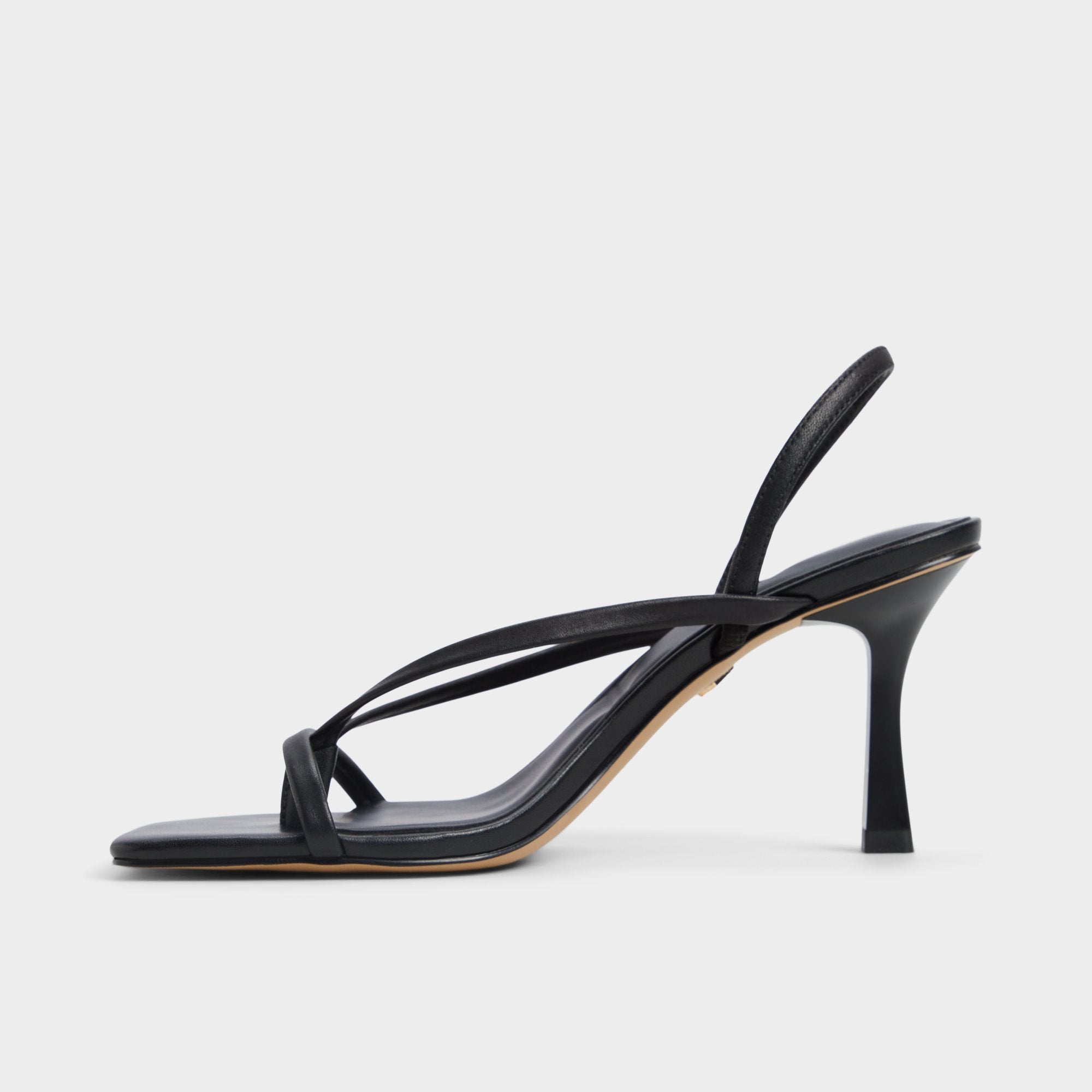 Riva Other Black Women's Strappy sandals - Sling back heeled sandal, Stiletto heel