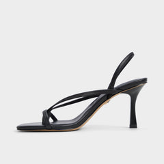 Riva Other Black Women's Strappy sandals - Sling back heeled sandal, Stiletto heel
