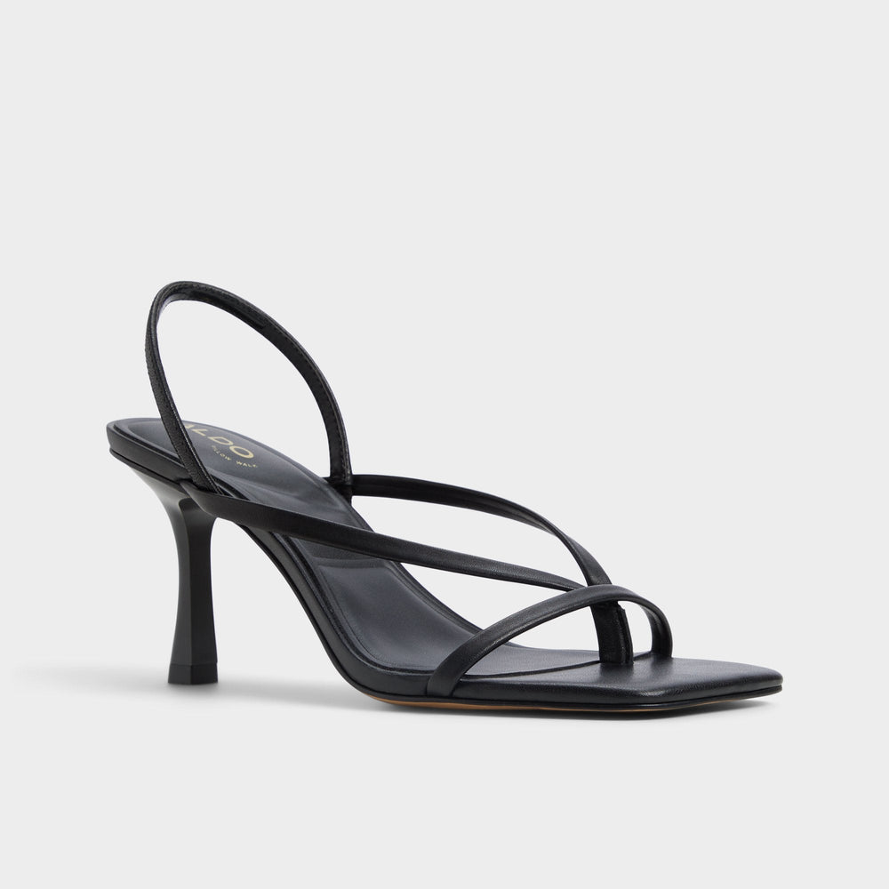 Riva Other Black Women's Strappy sandals - Sling back heeled sandal, Stiletto heel