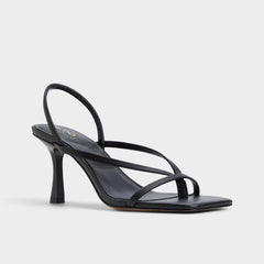 Riva Other Black Women's Strappy sandals - Sling back heeled sandal, Stiletto heel