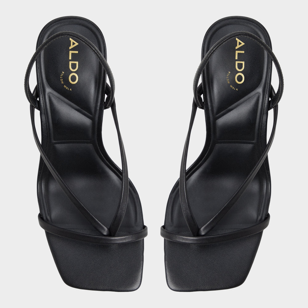 Riva Other Black Women's Strappy sandals - Sling back heeled sandal, Stiletto heel