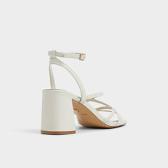 Esther Other White Women's Block heels - Strappy heeled sandal, Block heel