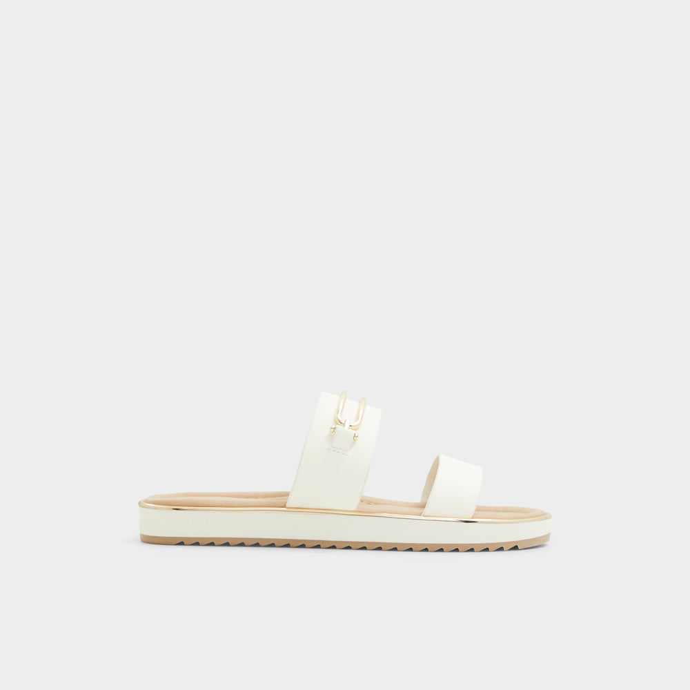 Lagoon White Women's Strappy sandals - Slide sandal, Footbed sandal