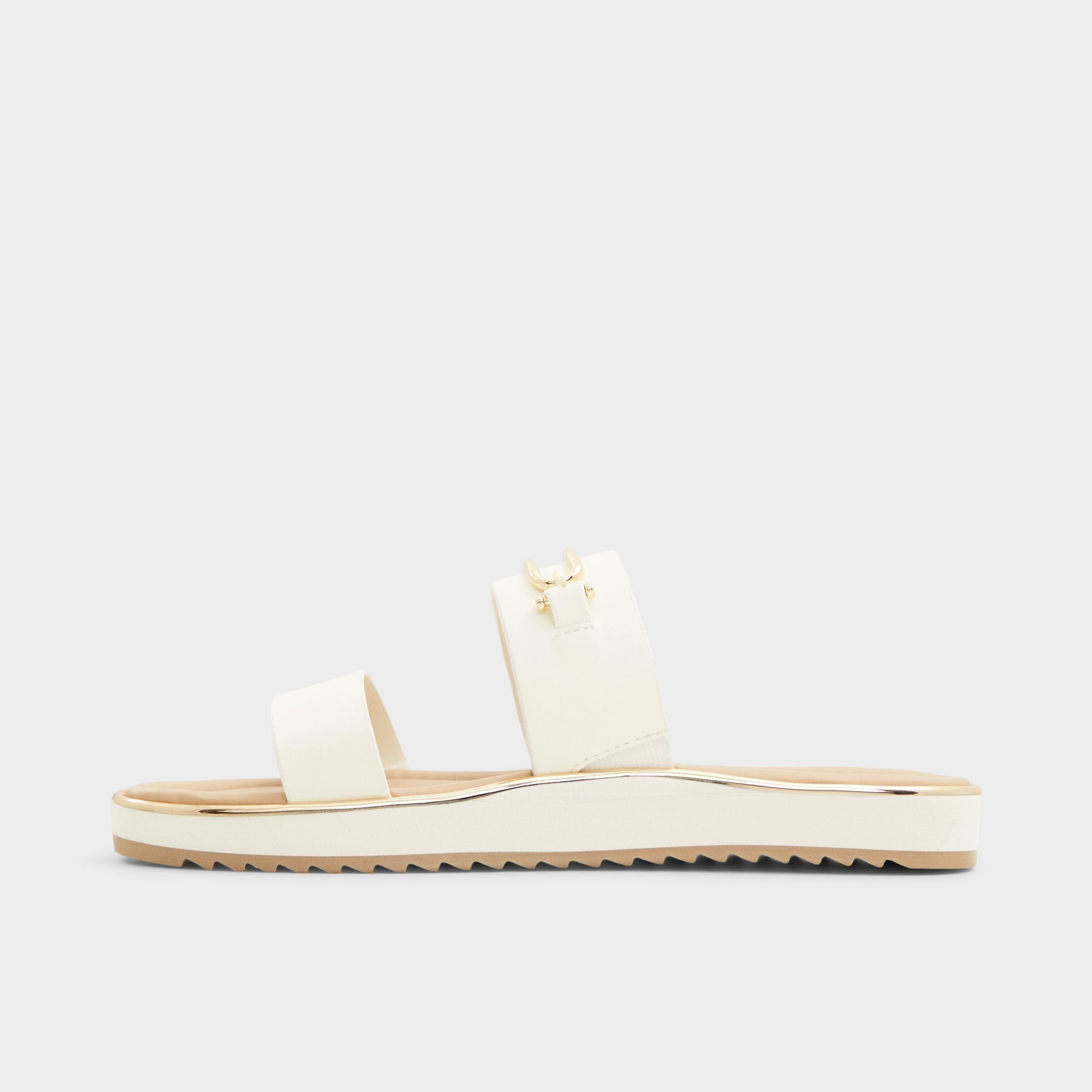 Lagoon White Women's Strappy sandals - Slide sandal, Footbed sandal