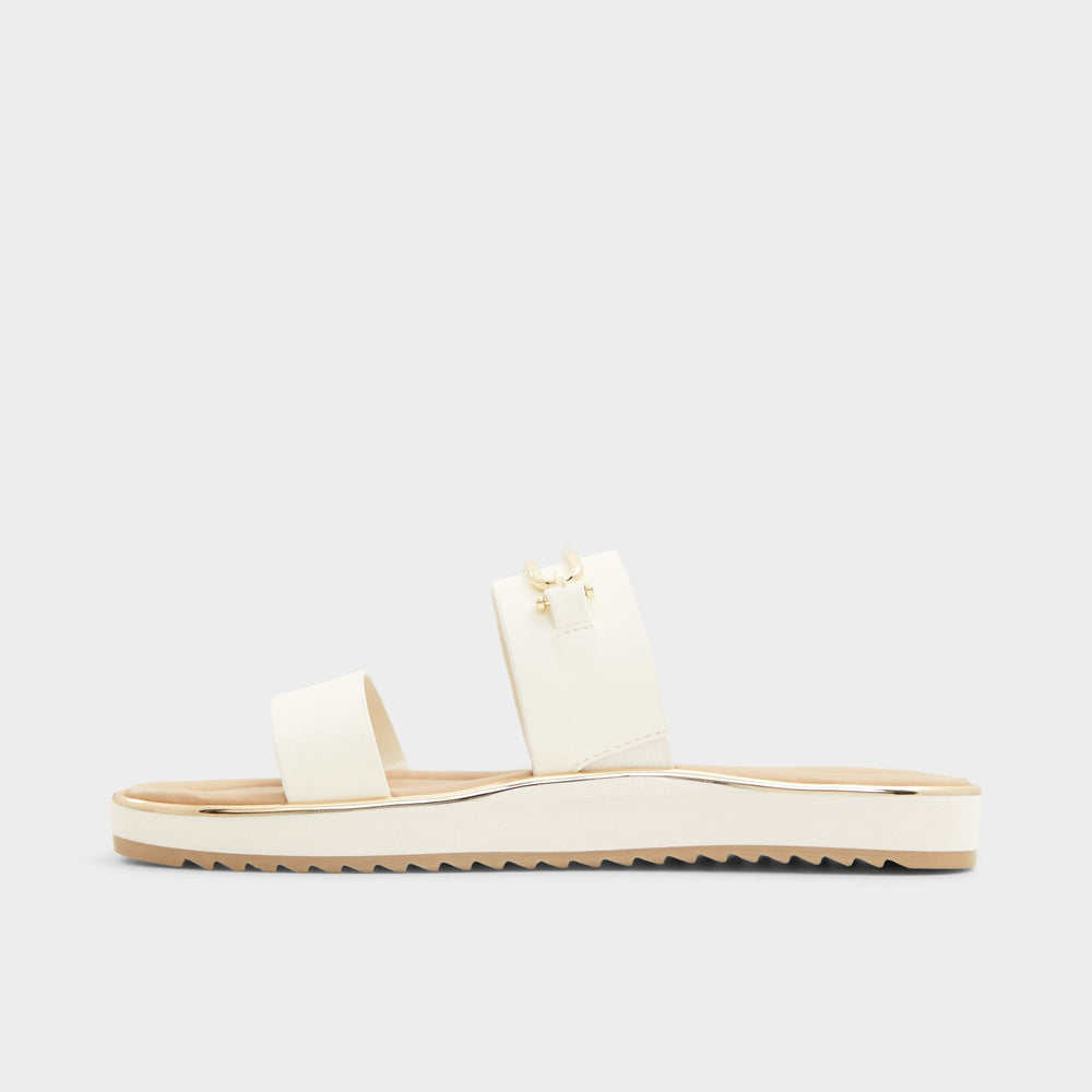 Lagoon White Women's Strappy sandals - Slide sandal, Footbed sandal