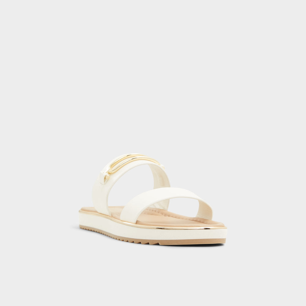 Lagoon White Women's Strappy sandals - Slide sandal, Footbed sandal