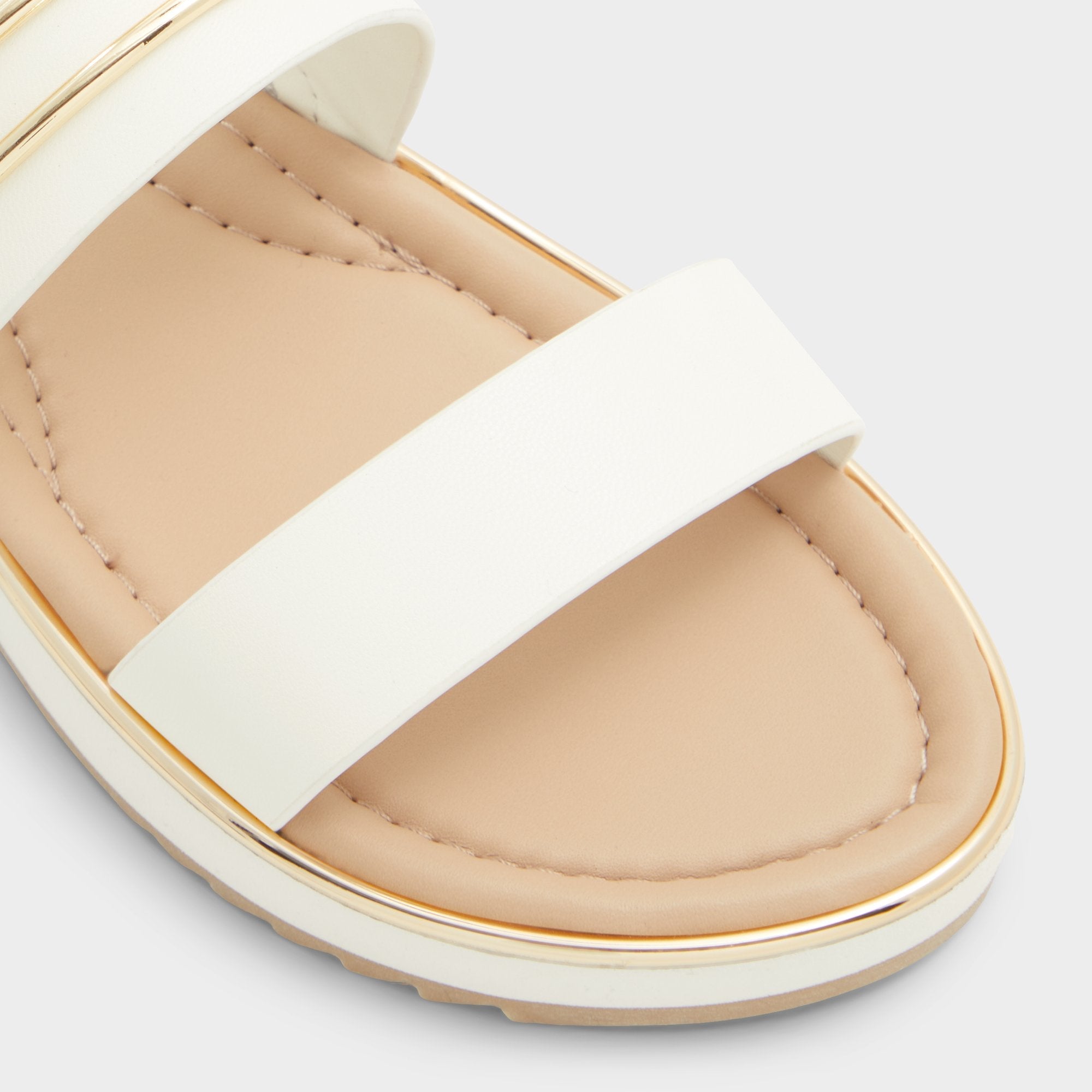 Lagoon White Women's Strappy sandals - Slide sandal, Footbed sandal
