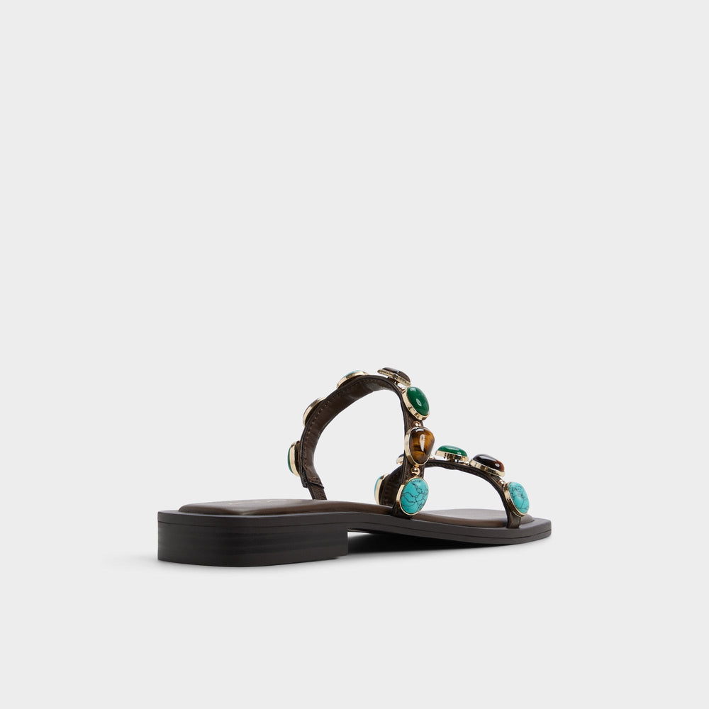 Sapphira in Dark Brown 14189967 - Slide sandal