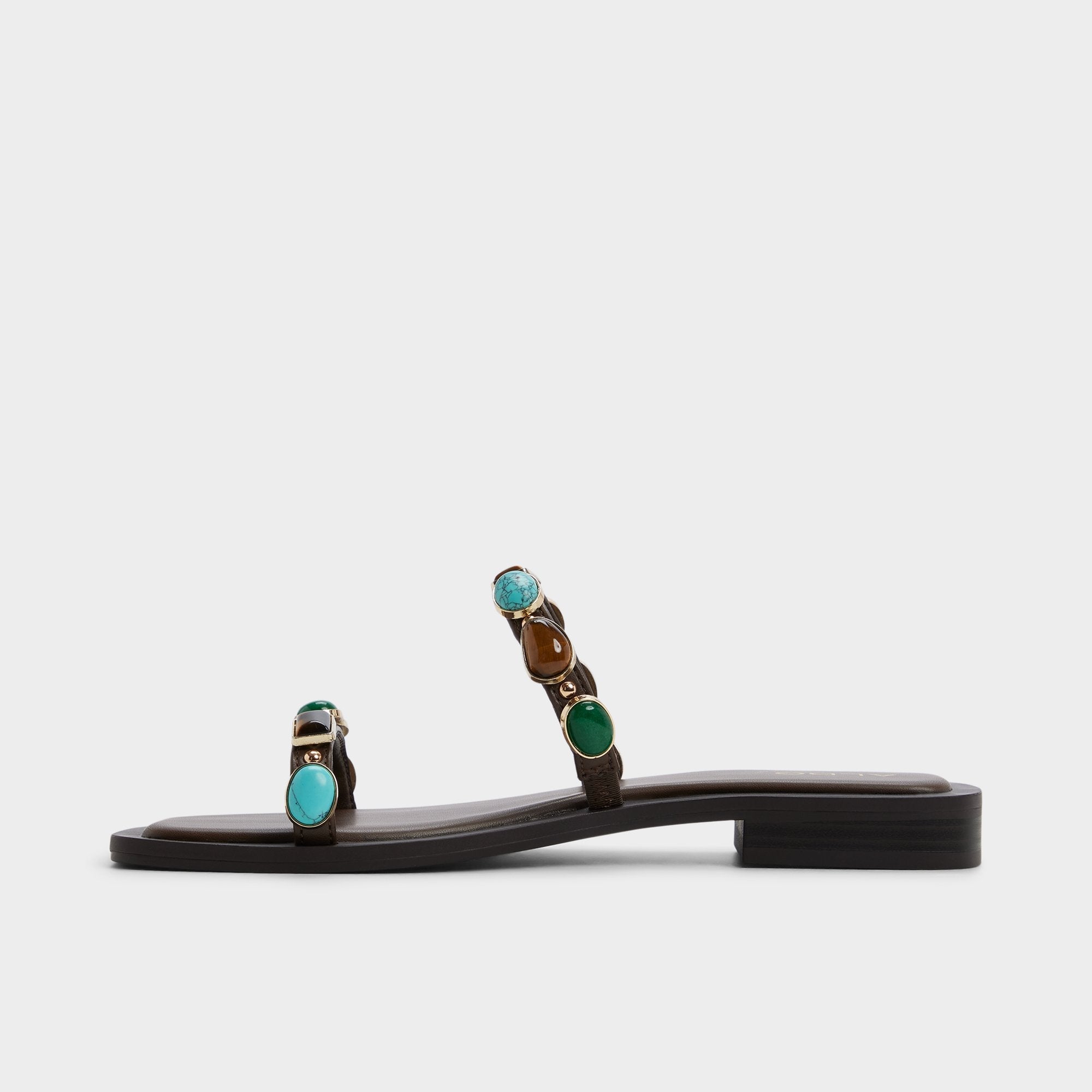Sapphira in Dark Brown 14189967 - Slide sandal