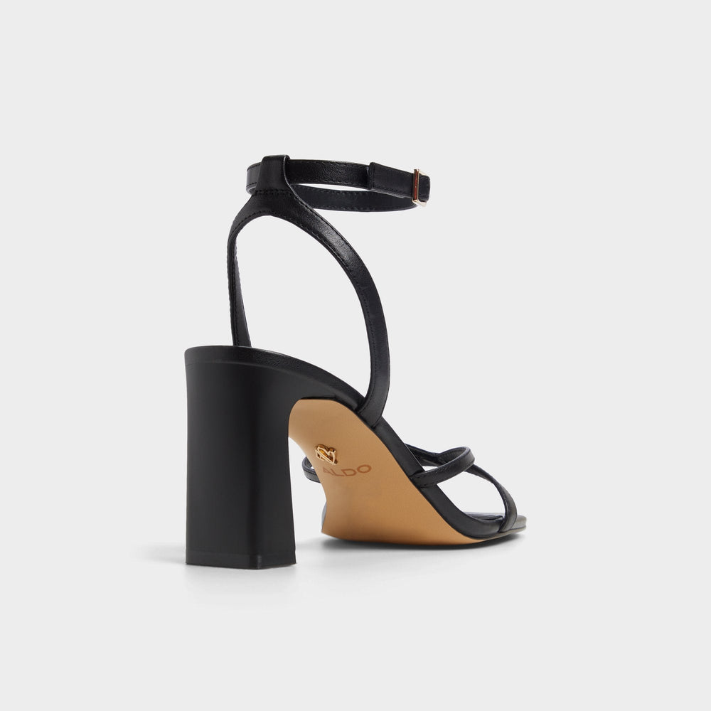 Stellare Other Black Women's Block heels - Strappy heeled sandal, Block heel