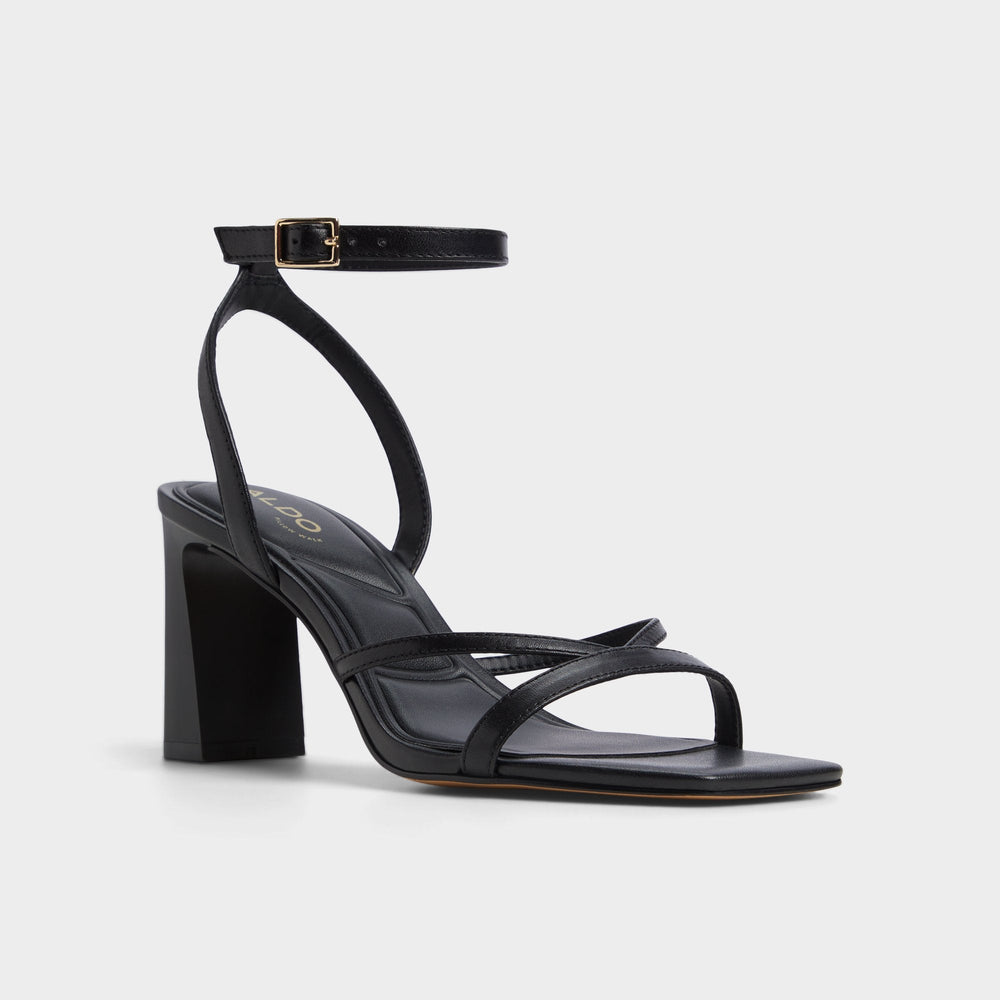 Stellare Other Black Women's Block heels - Strappy heeled sandal, Block heel