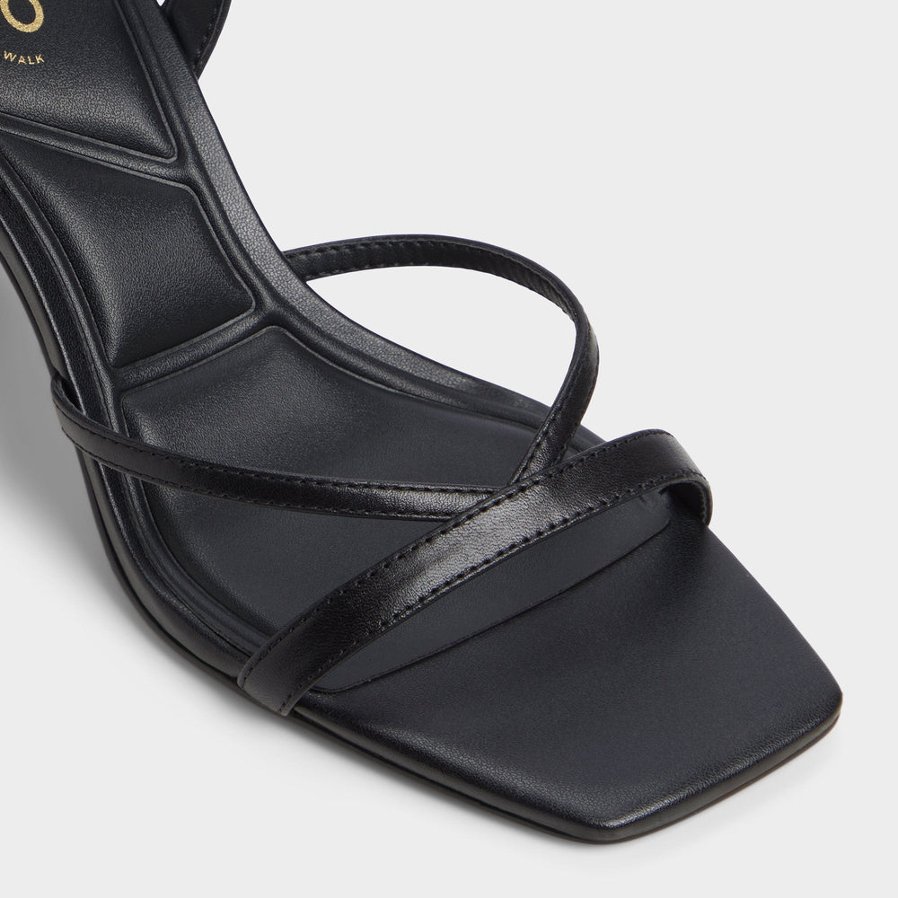 Stellare Other Black Women's Block heels - Strappy heeled sandal, Block heel
