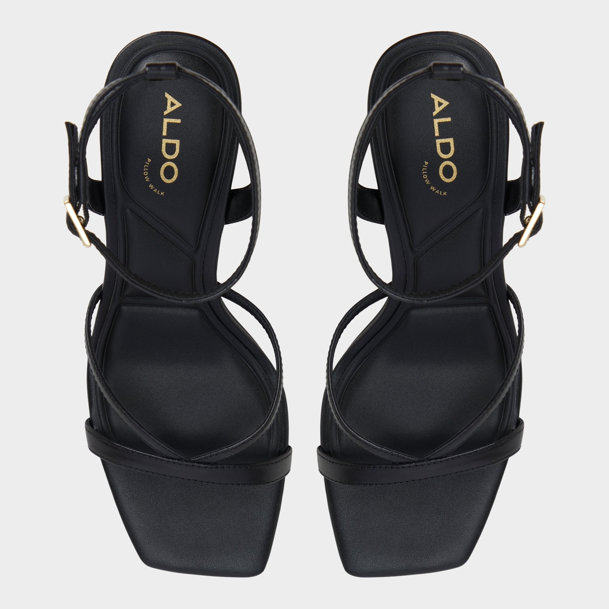 Stellare Other Black Women's Block heels - Strappy heeled sandal, Block heel