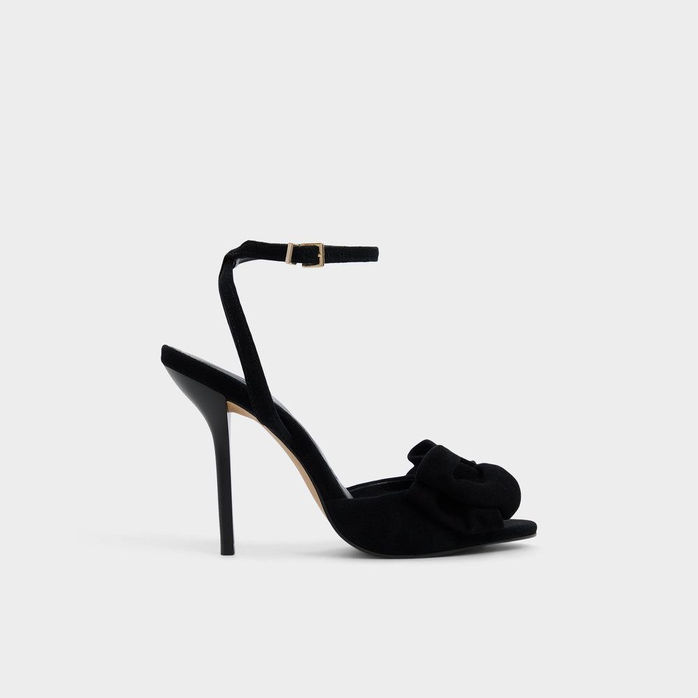 Tinsletta in Other Black - Strappy heeled sandal, Stiletto heel