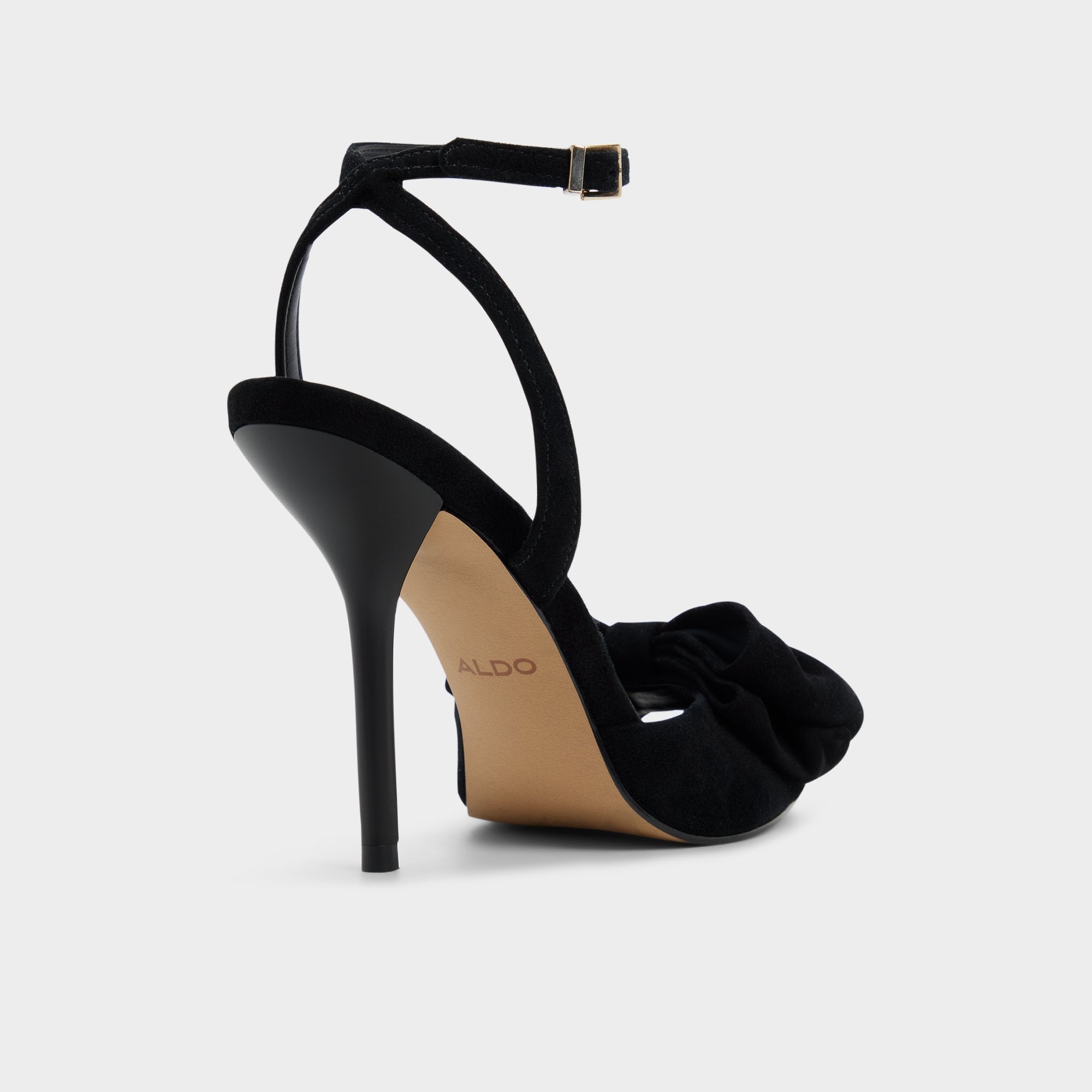 Tinsletta in Other Black - Strappy heeled sandal, Stiletto heel