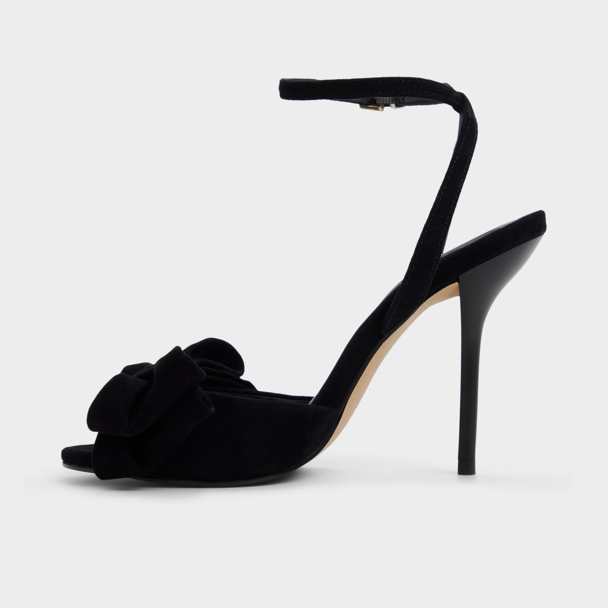 Tinsletta in Other Black - Strappy heeled sandal, Stiletto heel