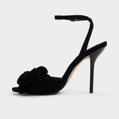 Tinsletta in Other Black - Strappy heeled sandal, Stiletto heel