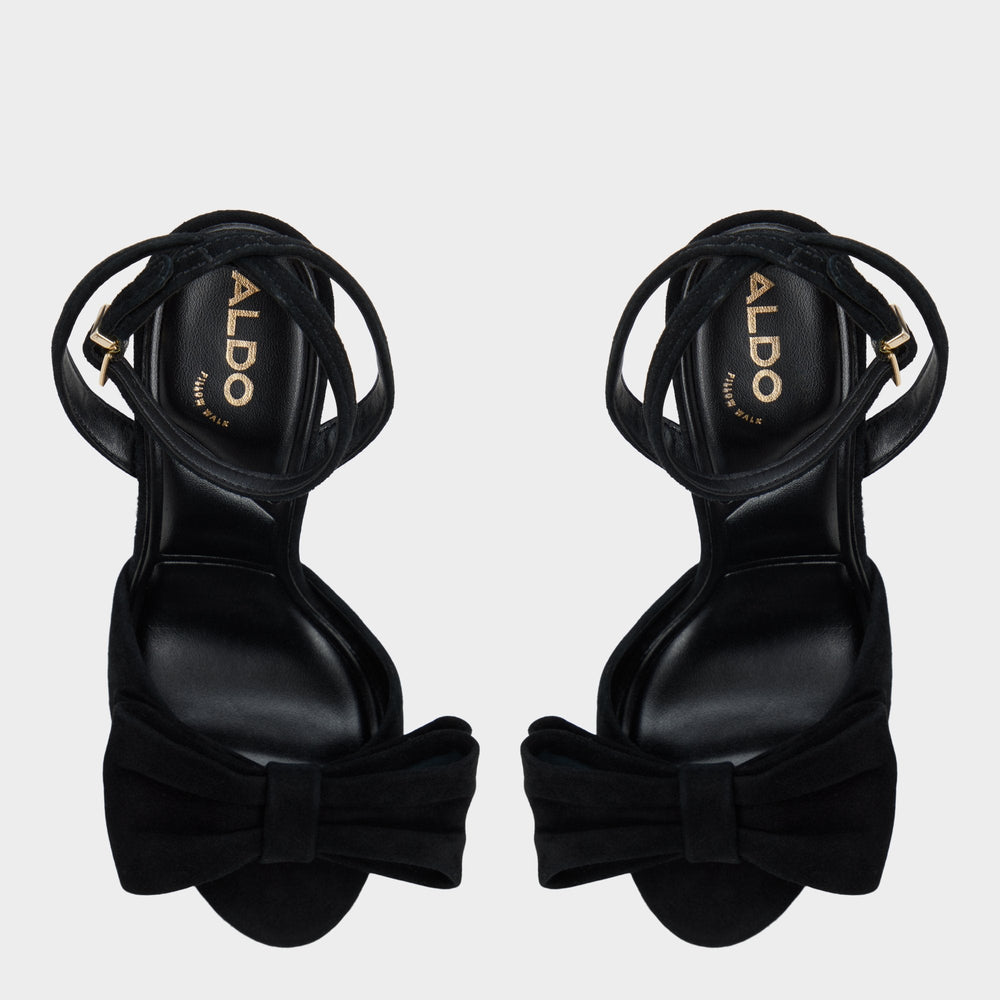 Tinsletta in Other Black - Strappy heeled sandal, Stiletto heel