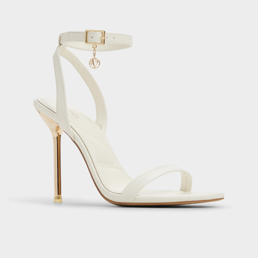 Maristou-xt White Women's Heeled sandals - Strappy heeled sandal, Stiletto heel