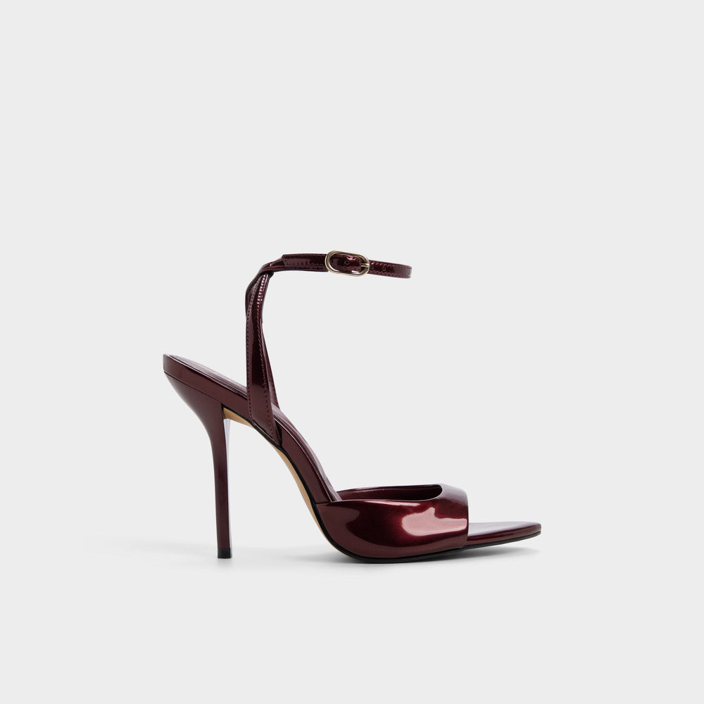 Forevermore in Medium Red - Strappy heeled sandal, Stiletto heel