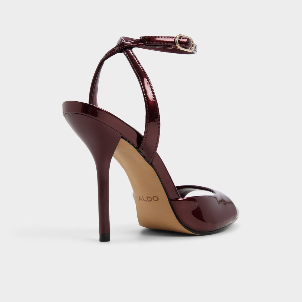 Forevermore in Medium Red - Strappy heeled sandal, Stiletto heel