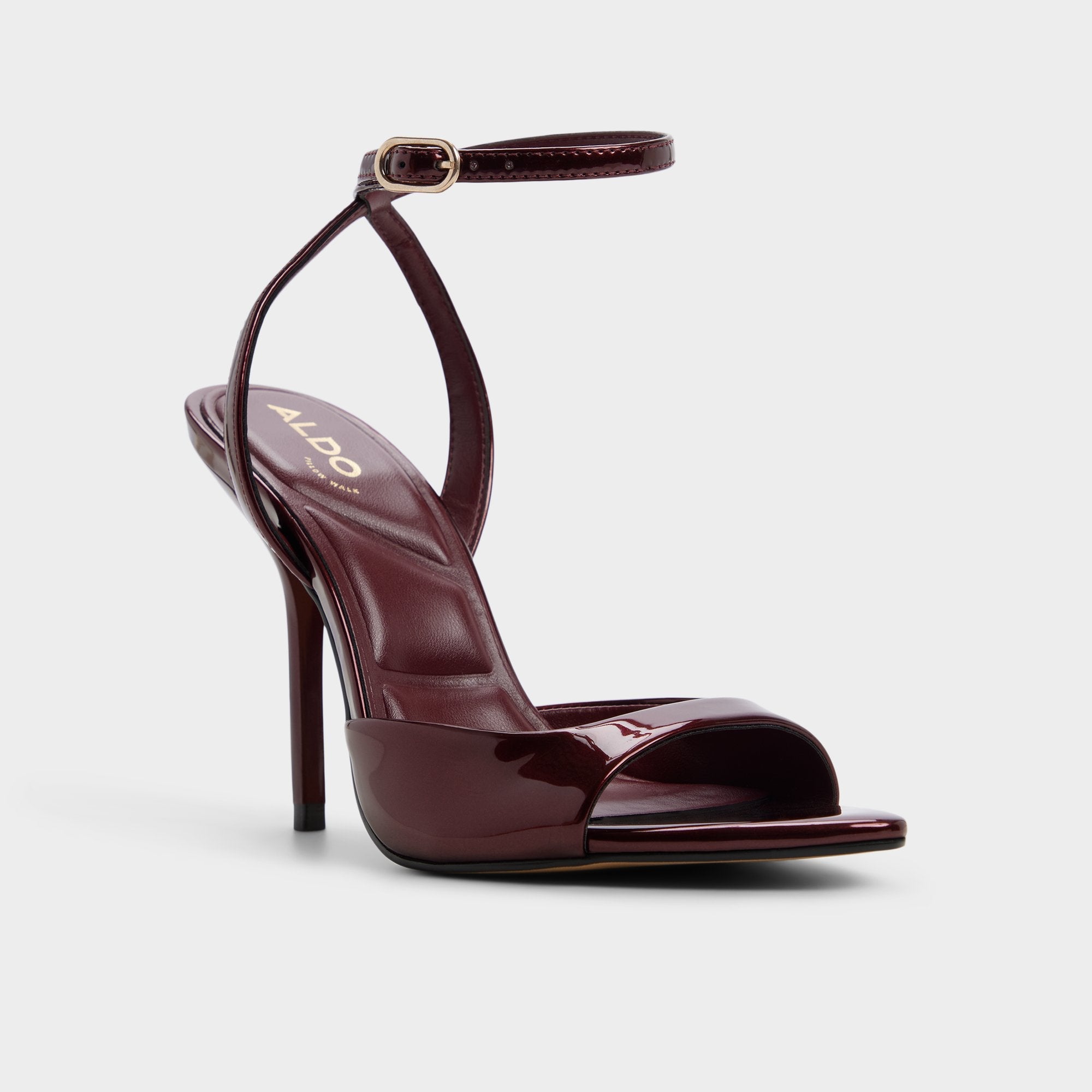 Forevermore in Medium Red - Strappy heeled sandal, Stiletto heel