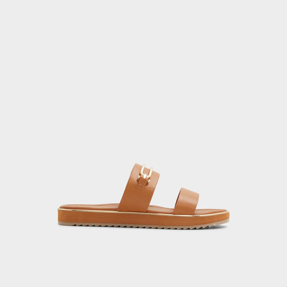 Lagoon Other Brown Women's Flats - Strappy flat sandal, Footbed sandal