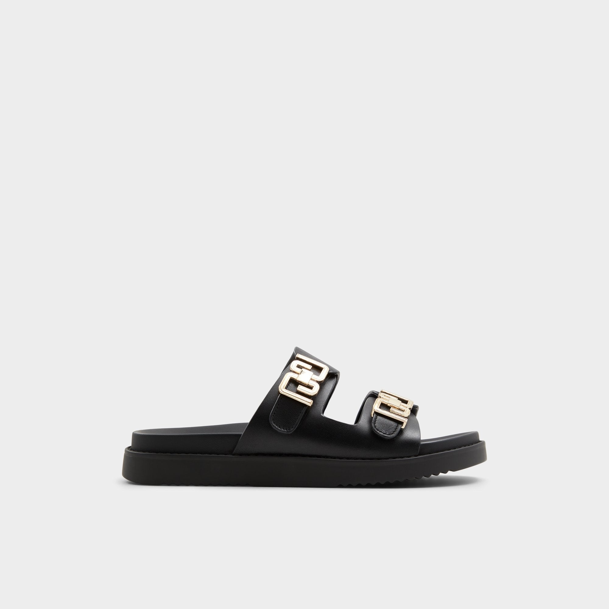 Alessie Black Women's Footbed sandals - Footbed sandal, Footbed sandal