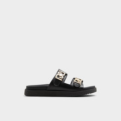 Alessie Black Women's Footbed sandals - Footbed sandal, Footbed sandal