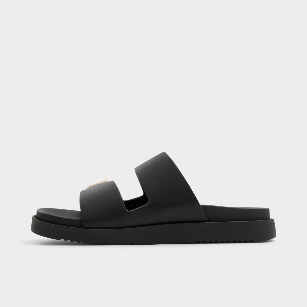 Alessie Black Women's Footbed sandals - Footbed sandal, Footbed sandal