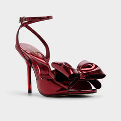 Tinsletta in Medium Red - Heeled sandal, Stiletto heel
