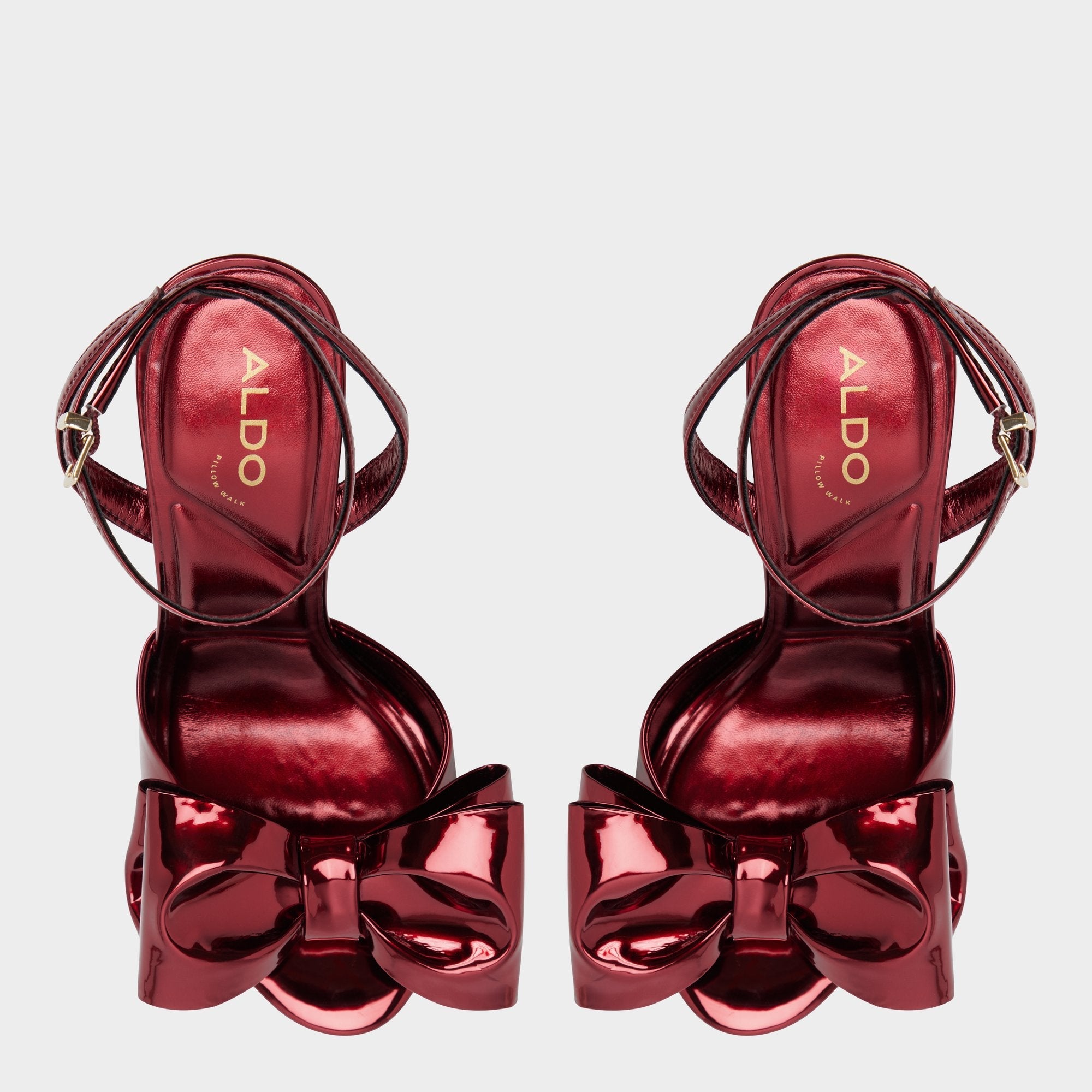 Tinsletta in Medium Red - Heeled sandal, Stiletto heel