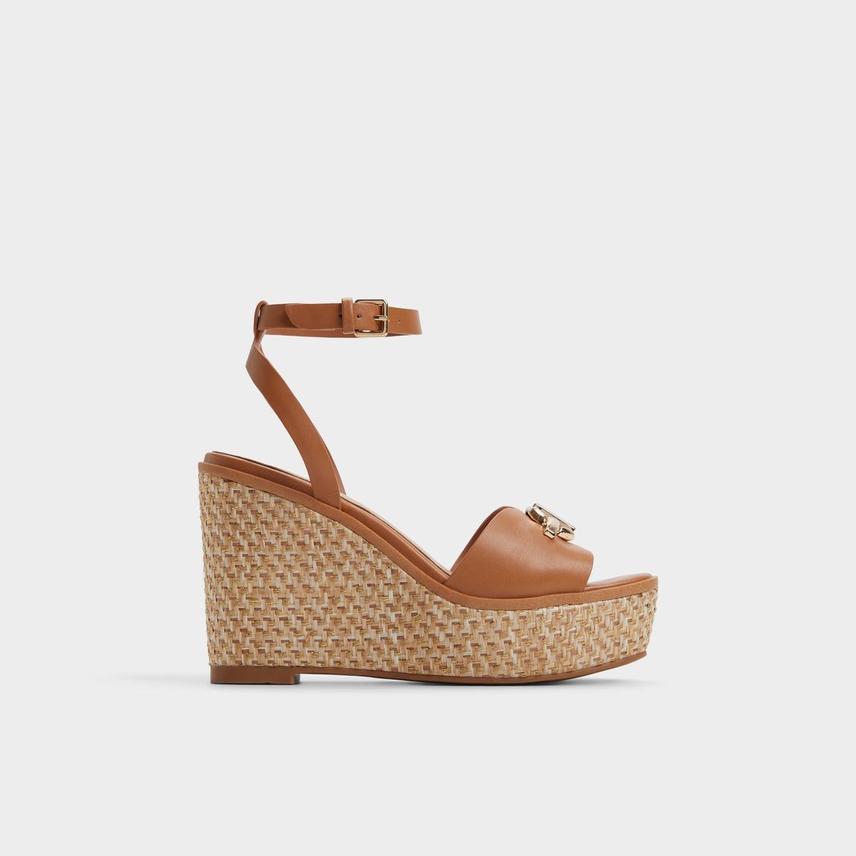 Ybylin Medium Brown Women's Wedges - Wedge sandal, Wedge heel