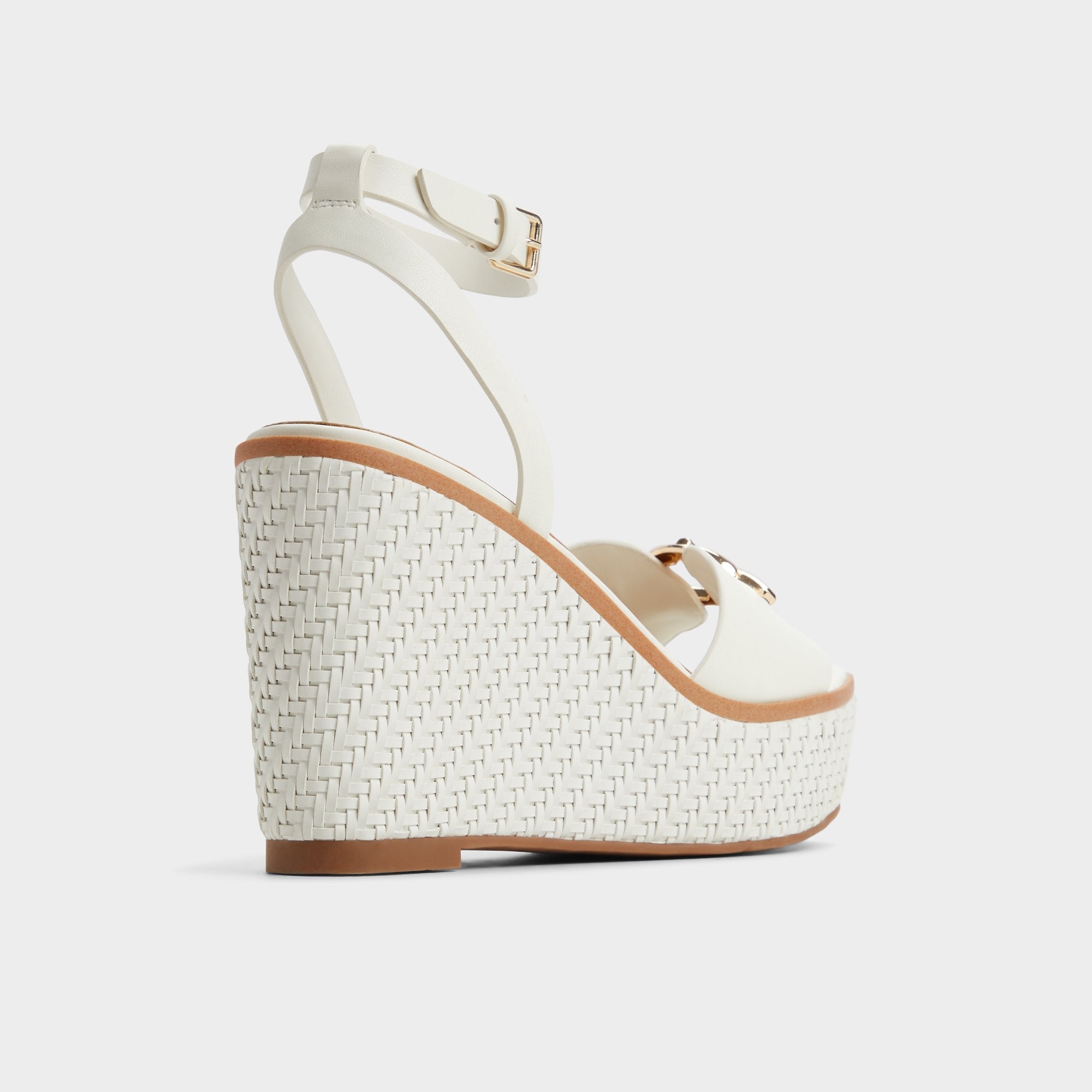 Ybylin White Women's Wedges - Wedge sandal, Wedge heel