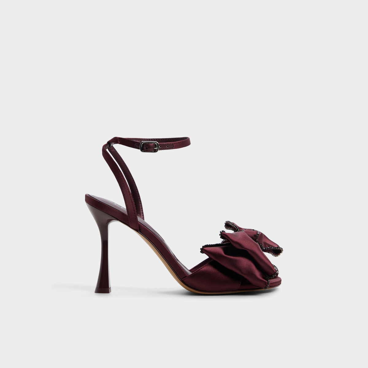 Tinsel in Bordo - Strappy heeled sandal, Stiletto heel