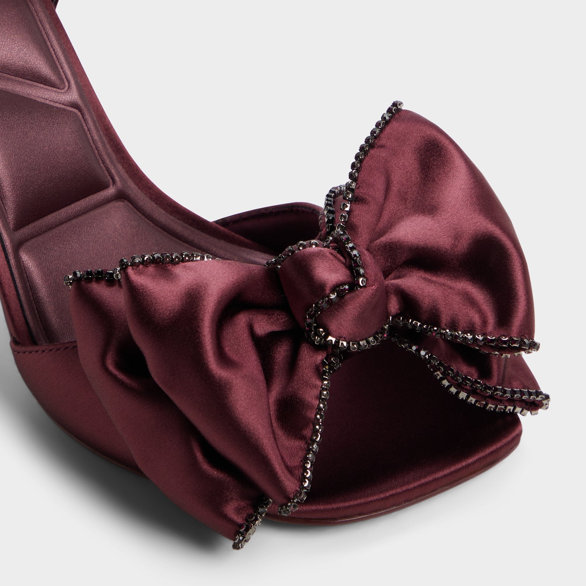 Tinsel in Bordo - Strappy heeled sandal, Stiletto heel