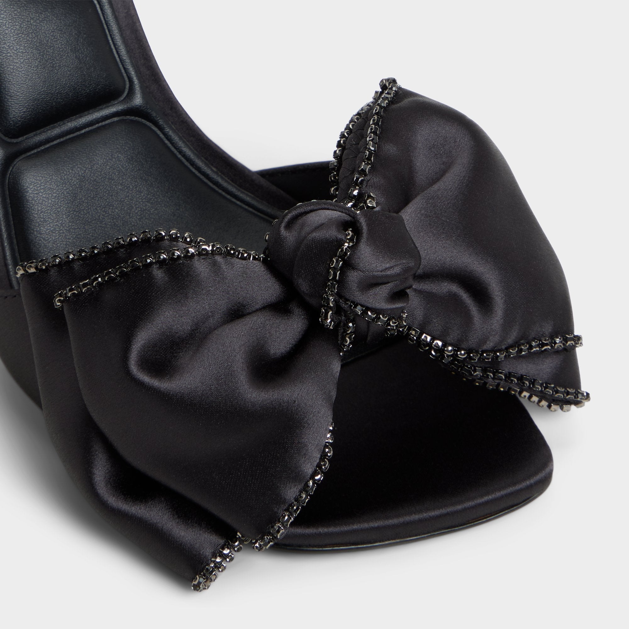 Tinsel in Black - Strappy heeled sandal, Stiletto heel