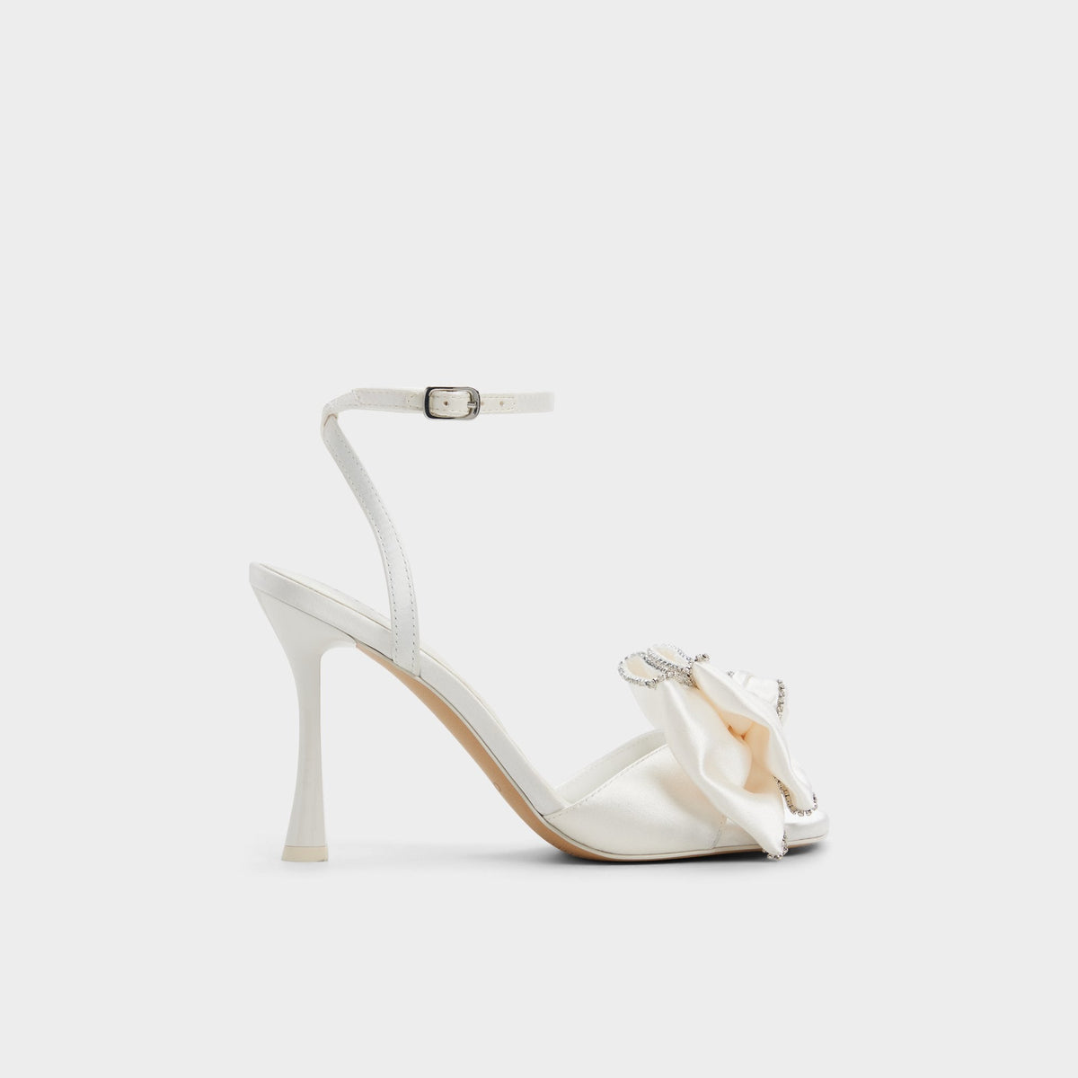 Tinsel in Other White - Strappy heeled sandal, Stiletto heel