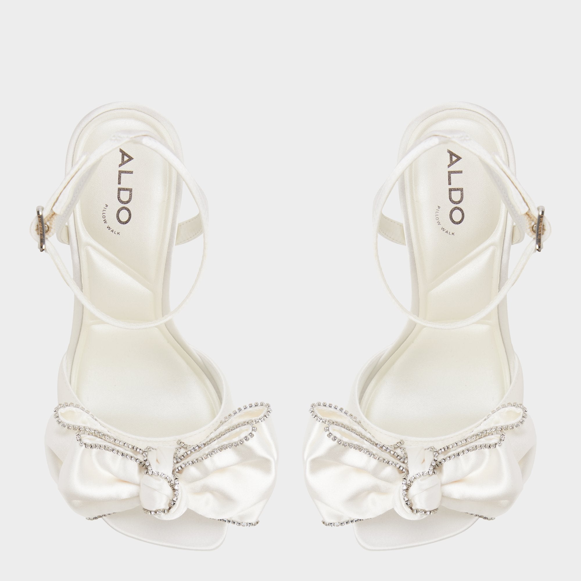 Tinsel in Other White - Strappy heeled sandal, Stiletto heel