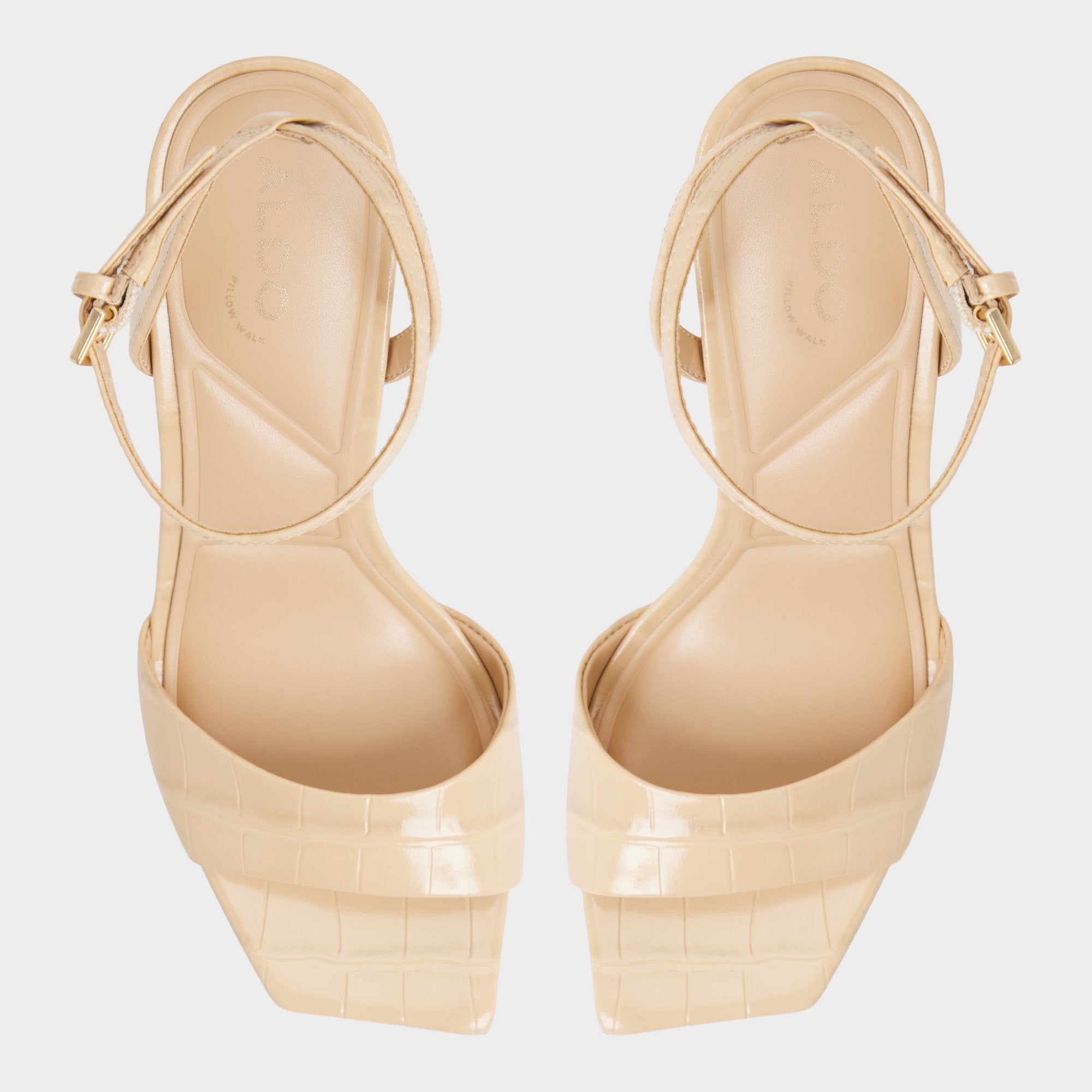 Harmonious in Medium Beige - Strappy heeled sandal