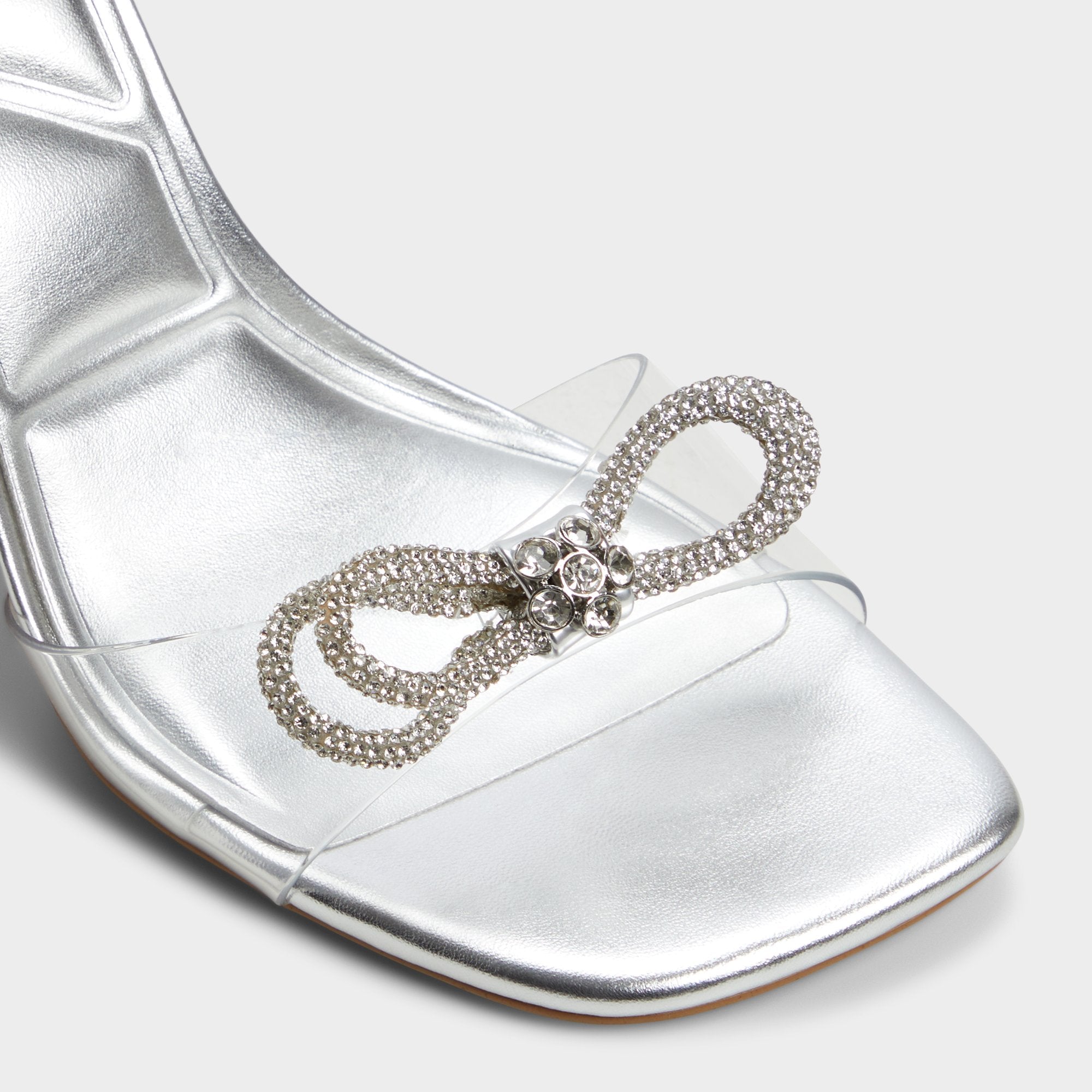 Ozley Silver Women's Strappy Heels - Strappy heeled sandal