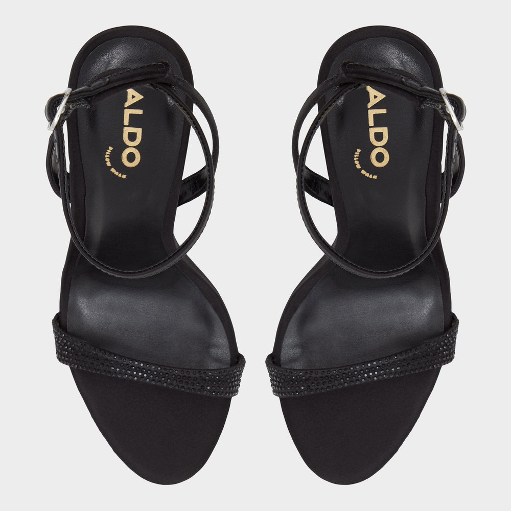 Lydala Black Women's Heeled sandals - Strappy heeled sandal