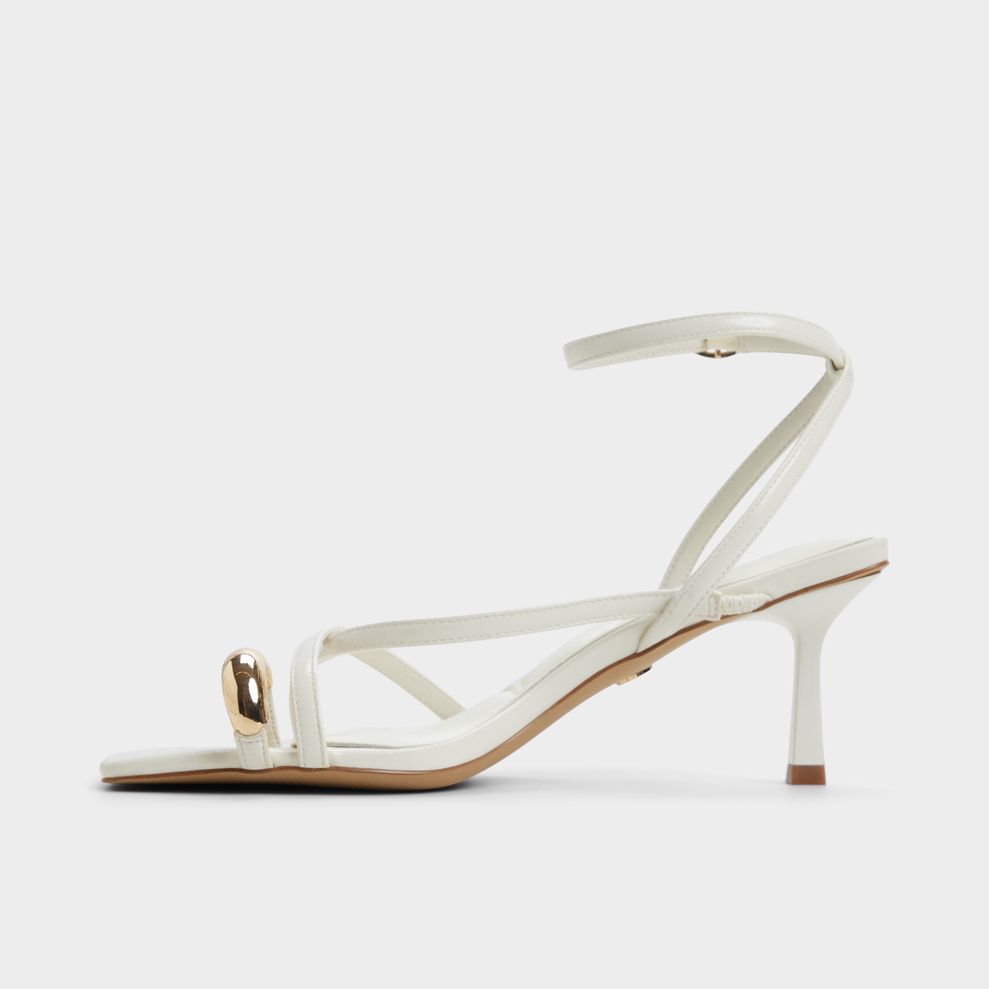 Elodiah White/Bone Women's Travel essentials - Strappy heeled sandal, Stiletto heel