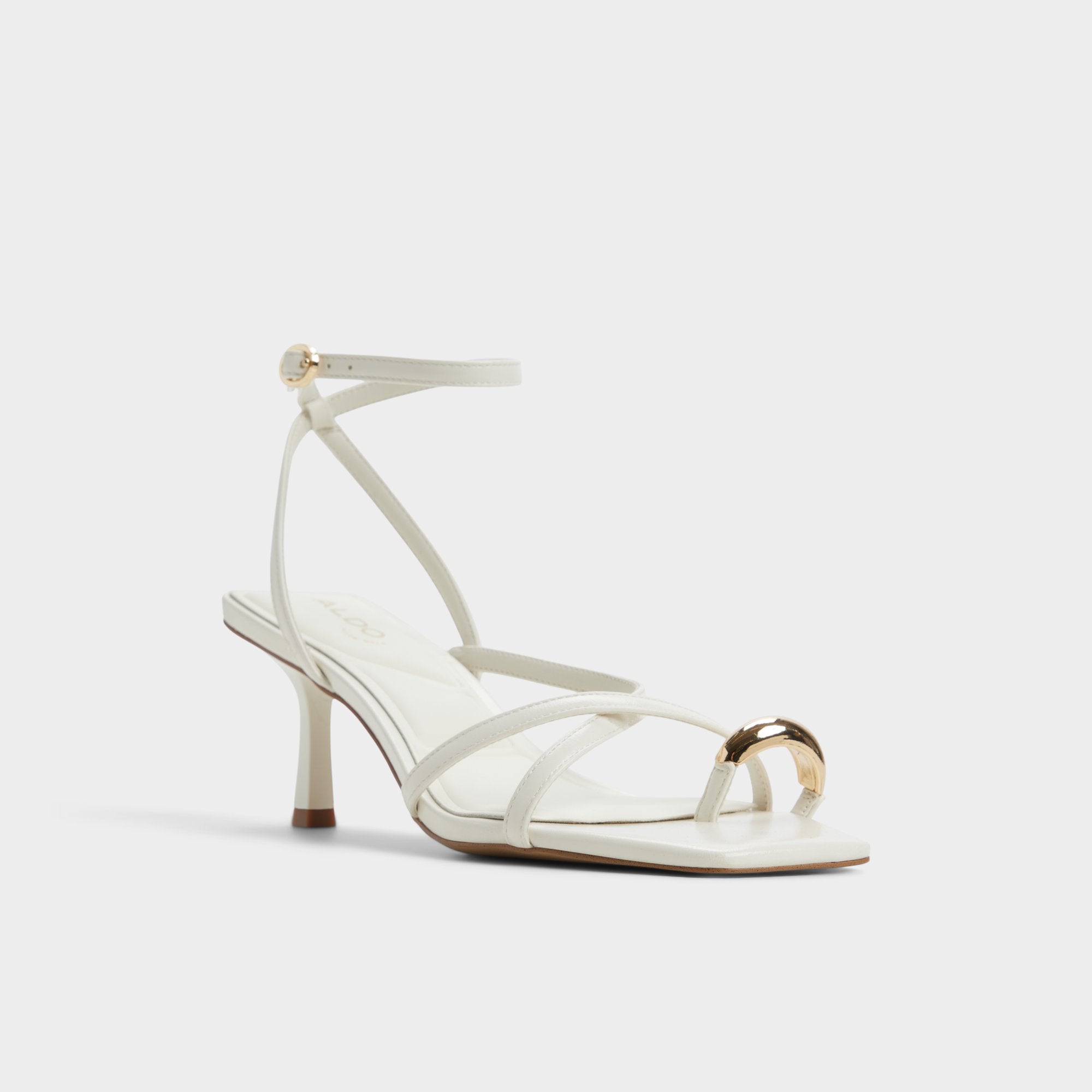 Elodiah White/Bone Women's Travel essentials - Strappy heeled sandal, Stiletto heel