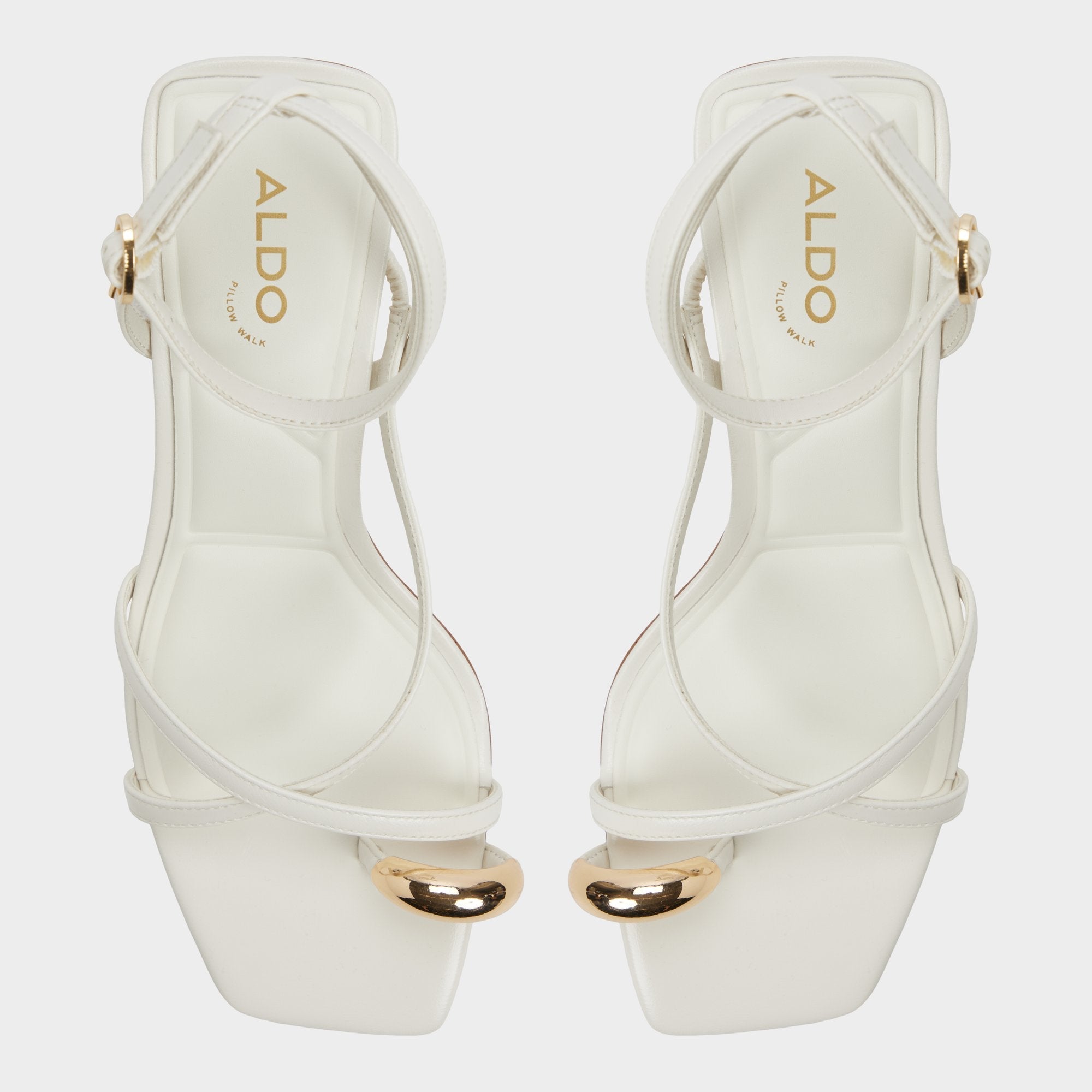 Elodiah White/Bone Women's Travel essentials - Strappy heeled sandal, Stiletto heel