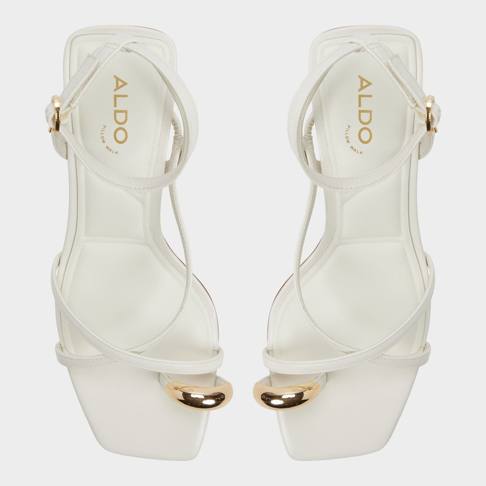 Elodiah White/Bone Women's Travel essentials - Strappy heeled sandal, Stiletto heel