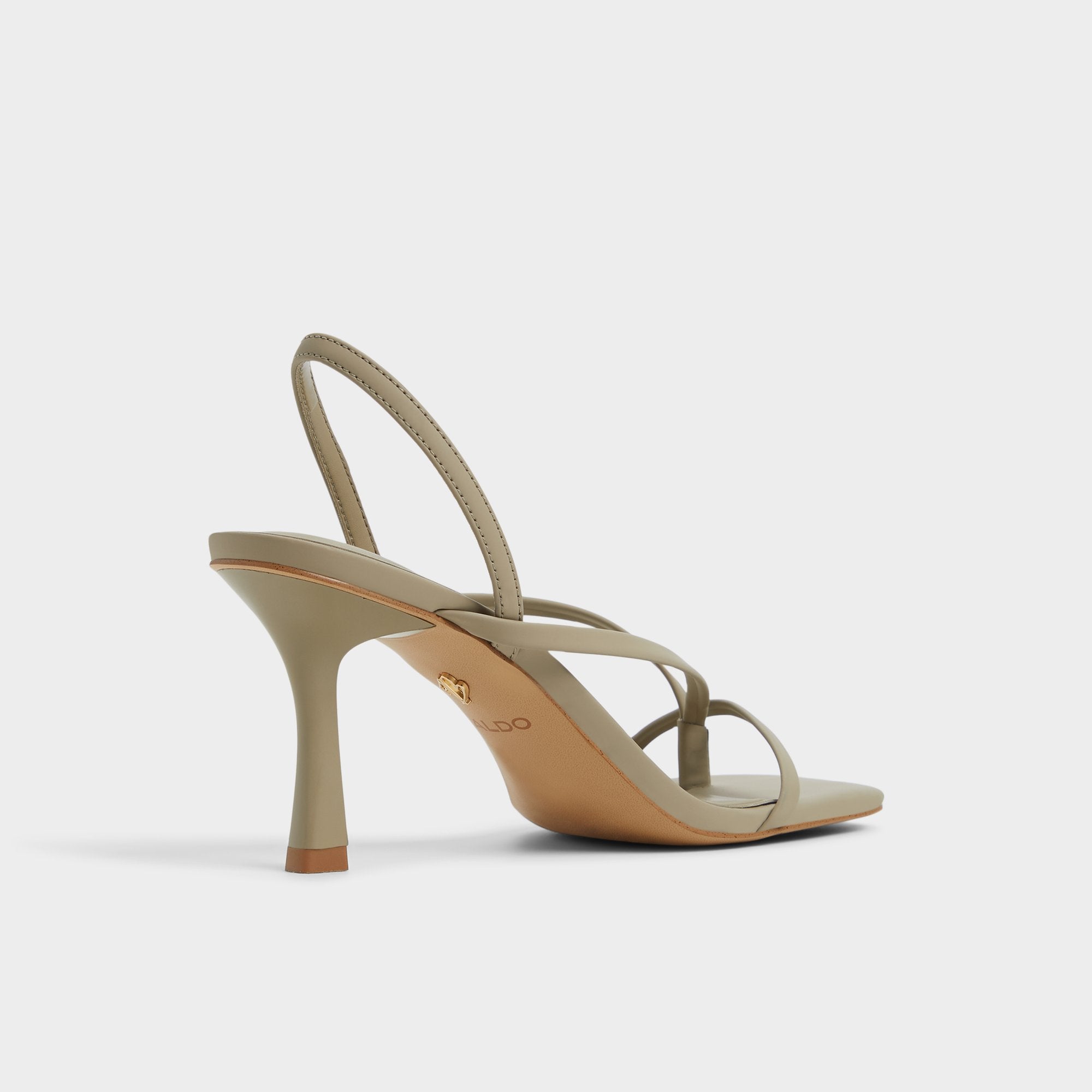 Riva Other Green Women's Strappy sandals - Sling back heeled sandal, Stiletto heel
